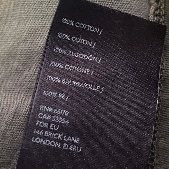 Anthropologie Army Green Center Seam Sleeveless Shell Top Sz XS - Picture 9 of 10